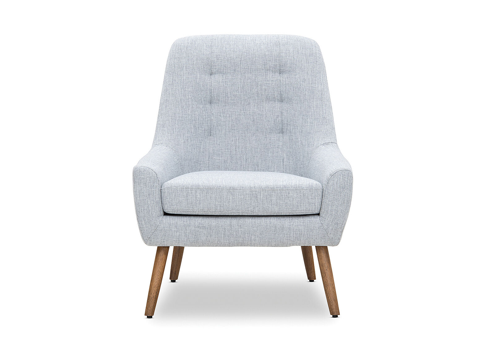 LIGHT GREY PENNY Fabric Accent Chair