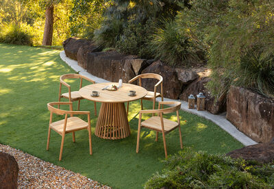 BALMAYNE - 5 Piece Outdoor Dining Setting