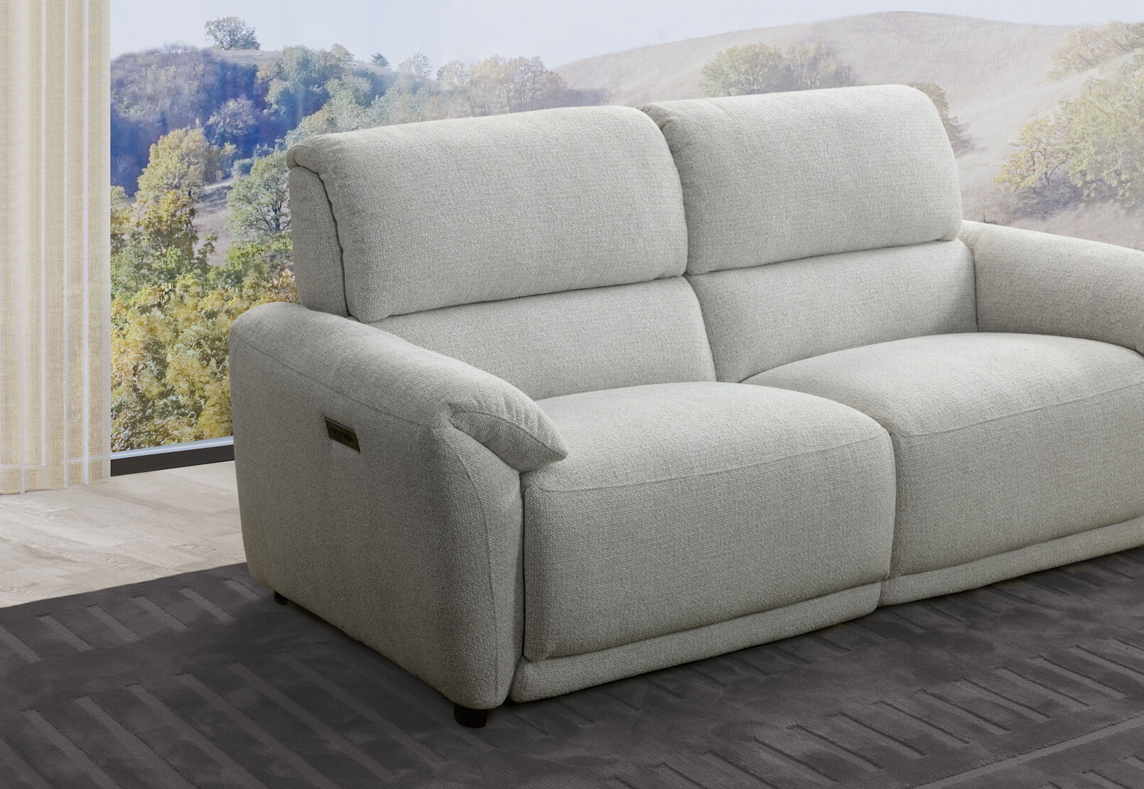 KYLON FABRIC - 2.5 Seater with Inbuilt Electric Recliners KYLON FABRIC