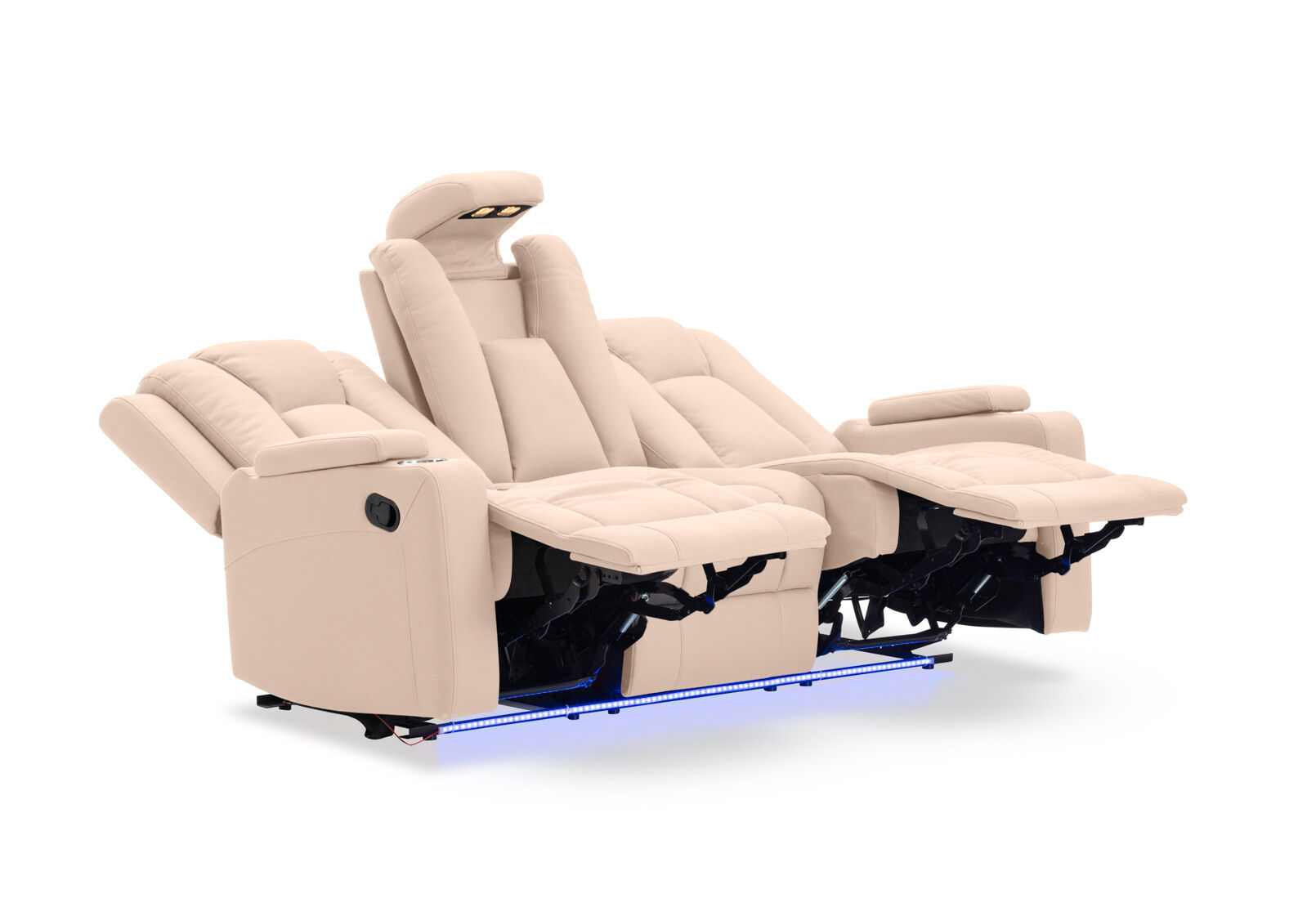 TRAVIS FABRIC - 3 Seater with Recliners TRAVIS FABRIC