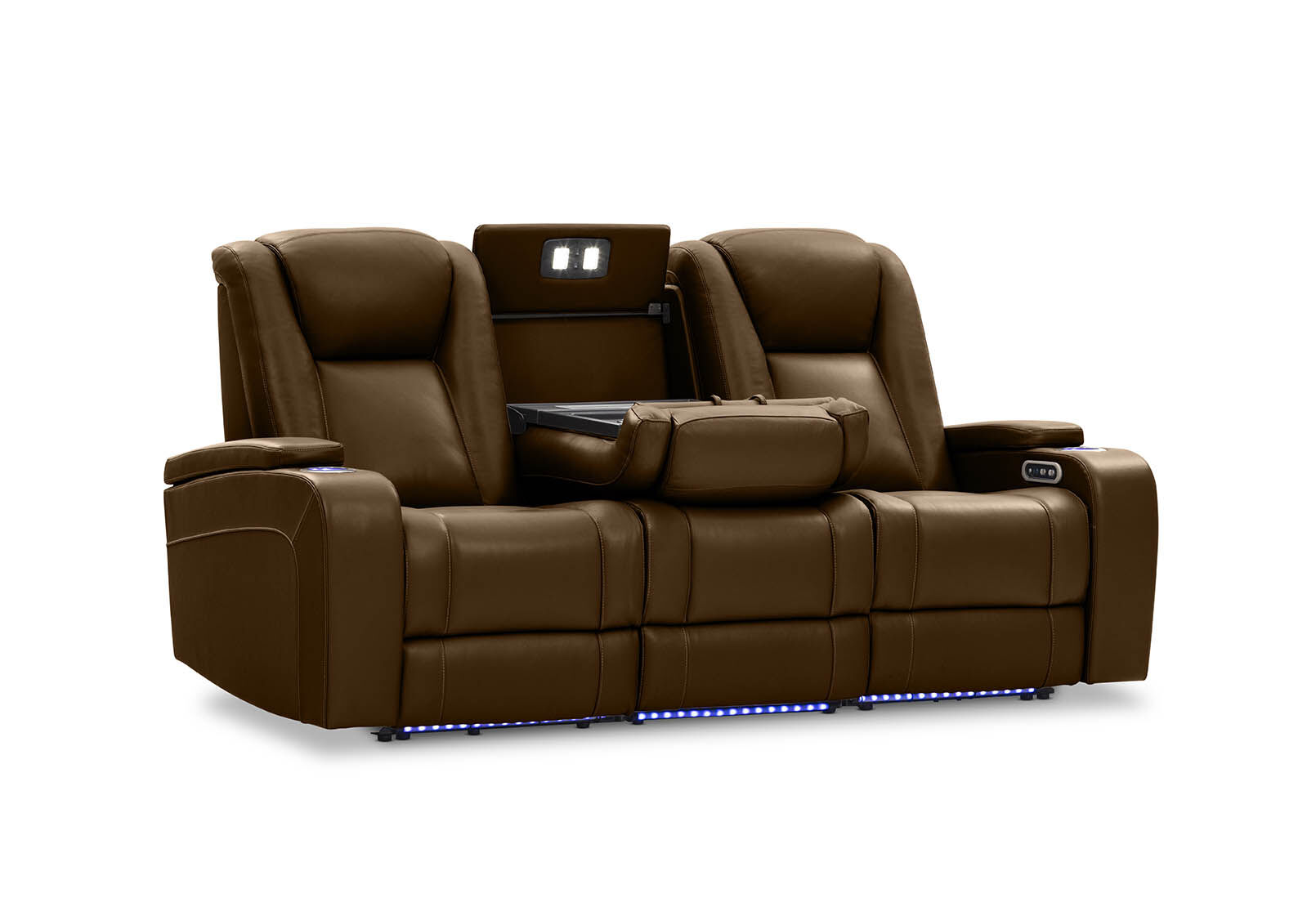 SENTINAL MK2 LEATHER - 3 Seater with 2 Electric Recliners SENTINAL MK2 LEATHER