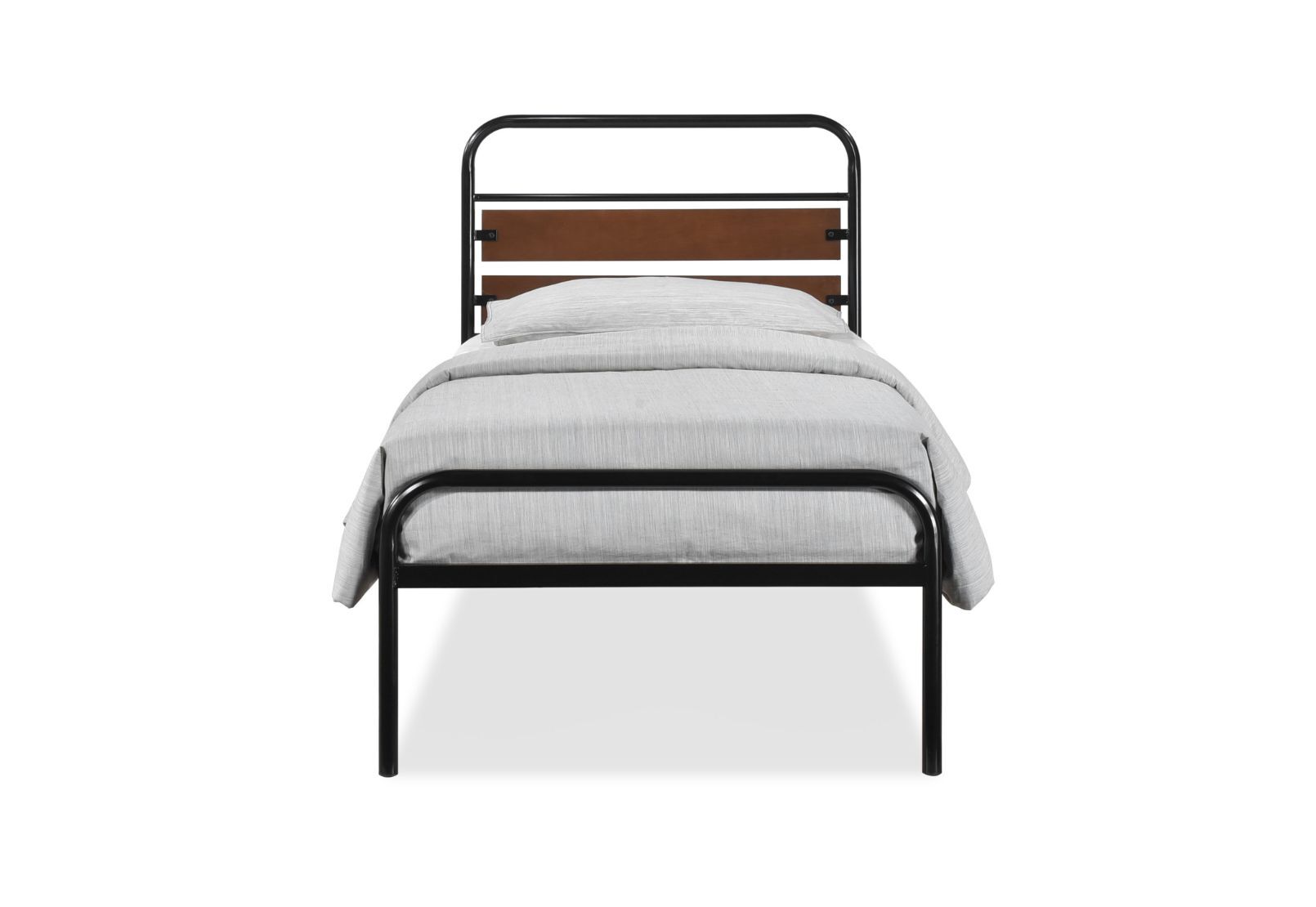 BLACK DARK WOOD MORALES Single Bed