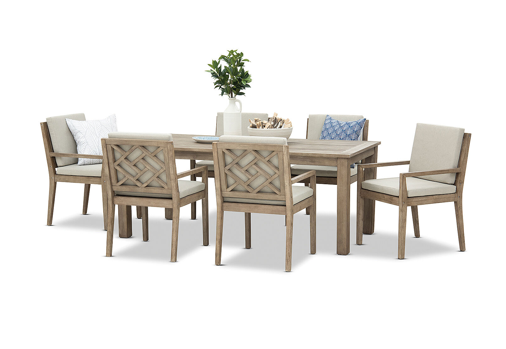 LILLIAN - 7 Piece Outdoor Dining Setting. LILLIAN
