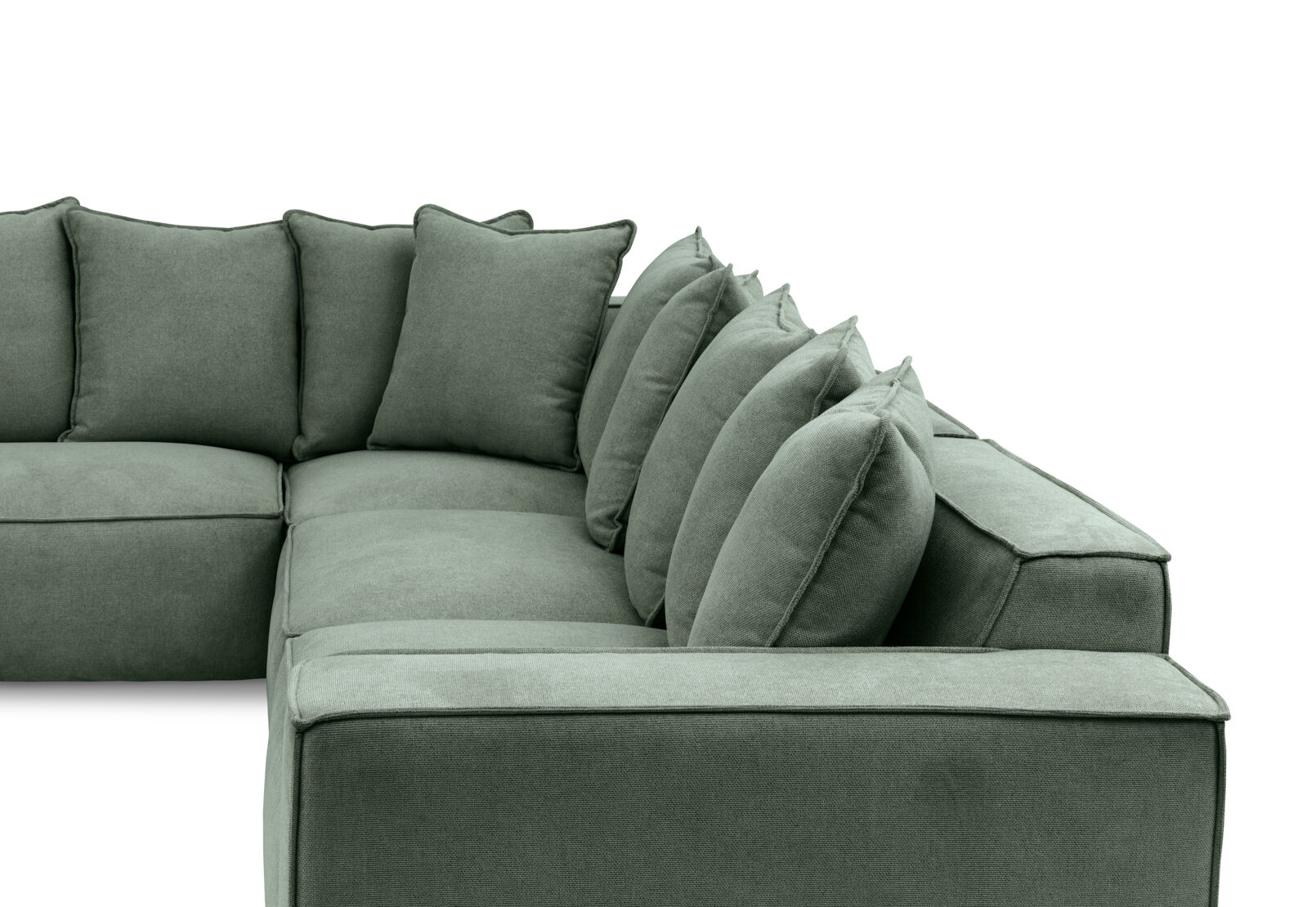 TILLEY FABRIC - Corner Lounge with Ottoman ( Fabric) TILLEY FABRIC