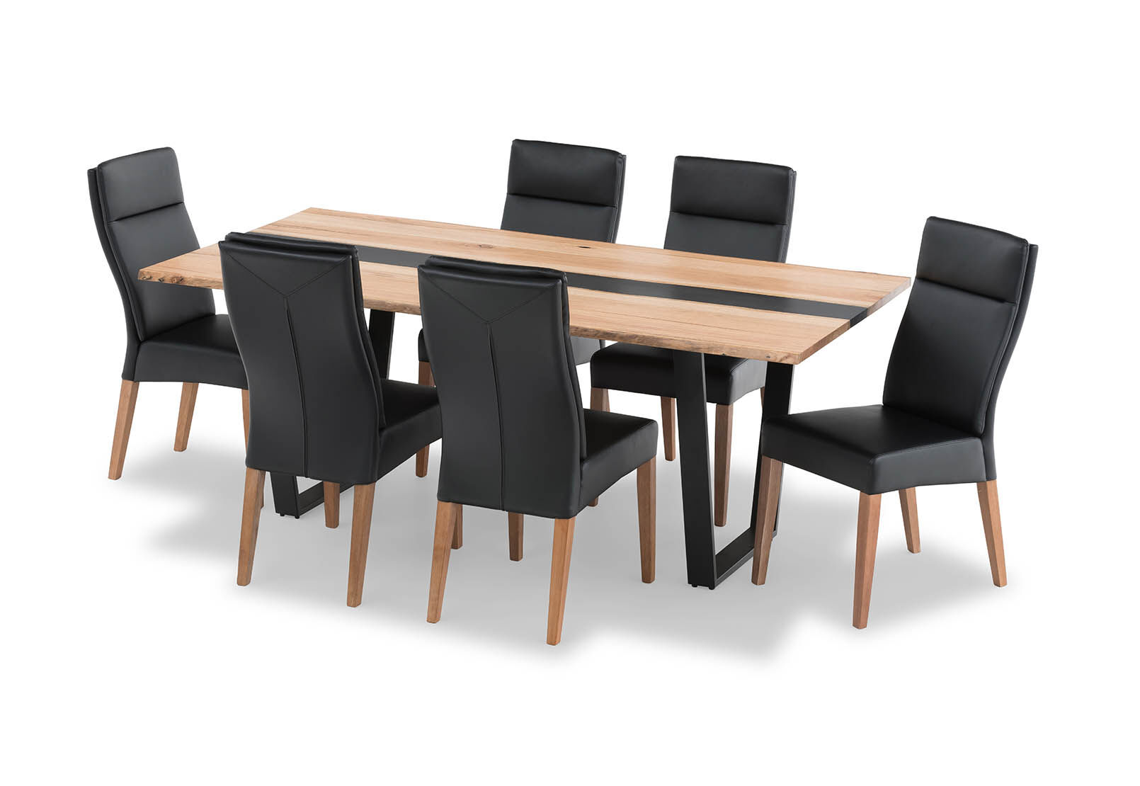 Dorian 7 Piece Dining Suite With Asheville Chairs Amart