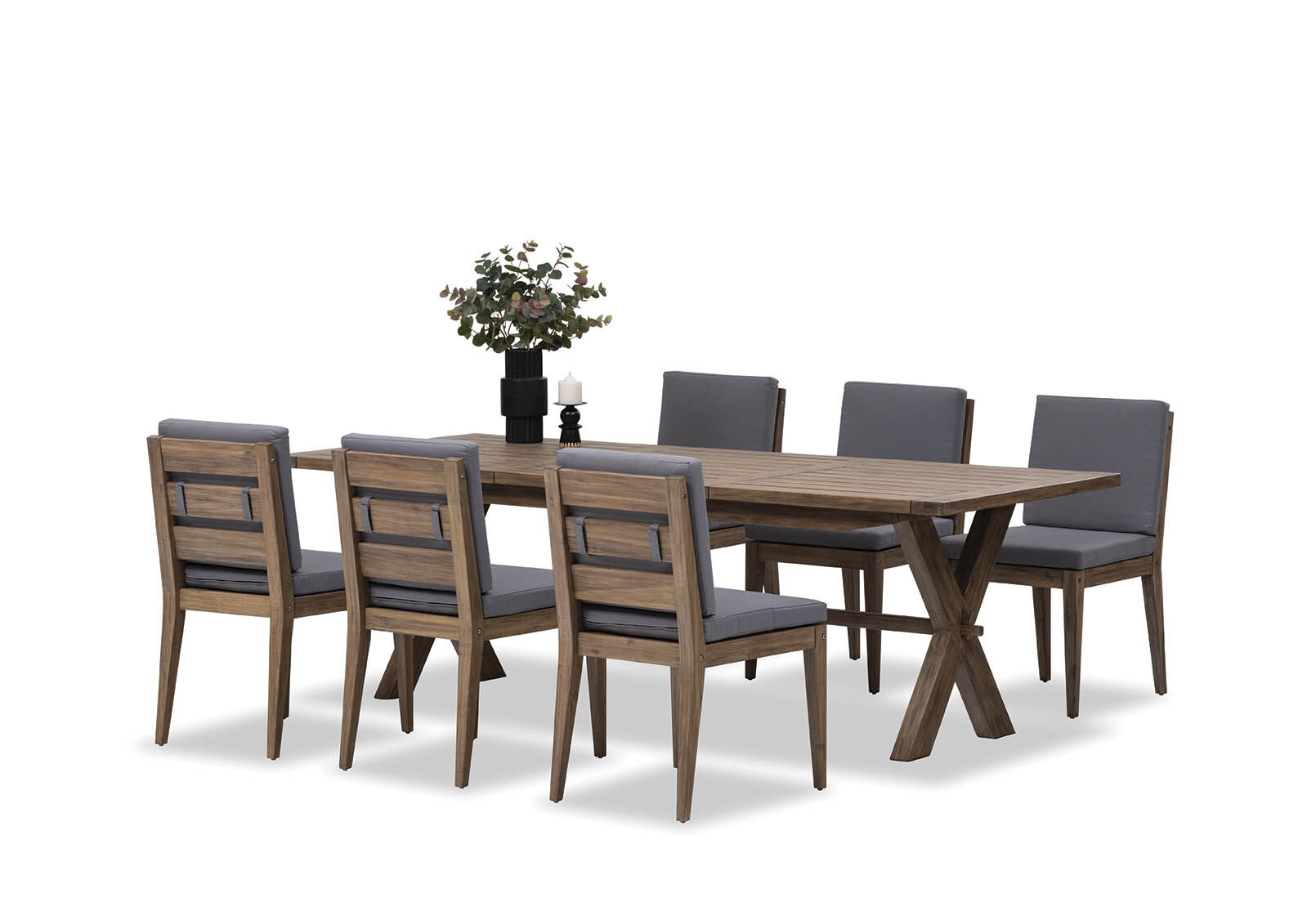 GREY HAMPSHIRE 7 Piece Outdoor Dining Setting