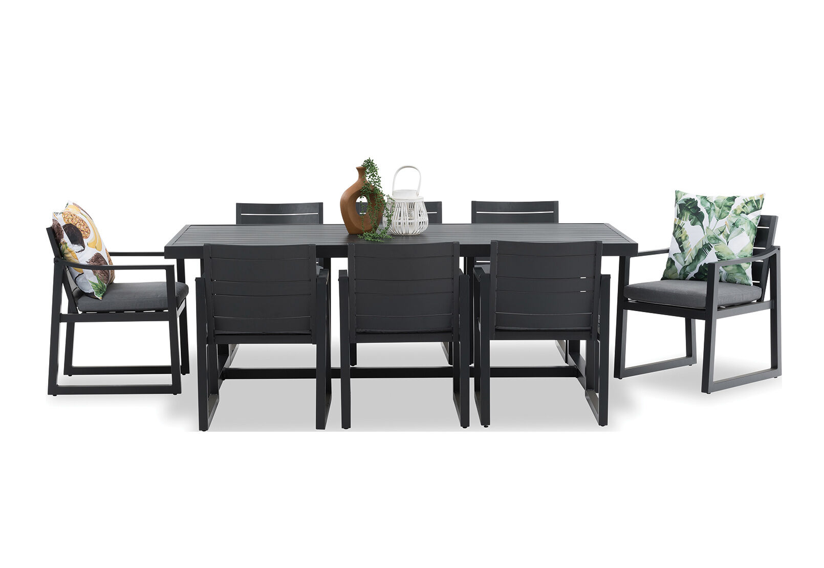 ZARIAH - 9 Piece Outdoor Dining Setting. ZARIAH