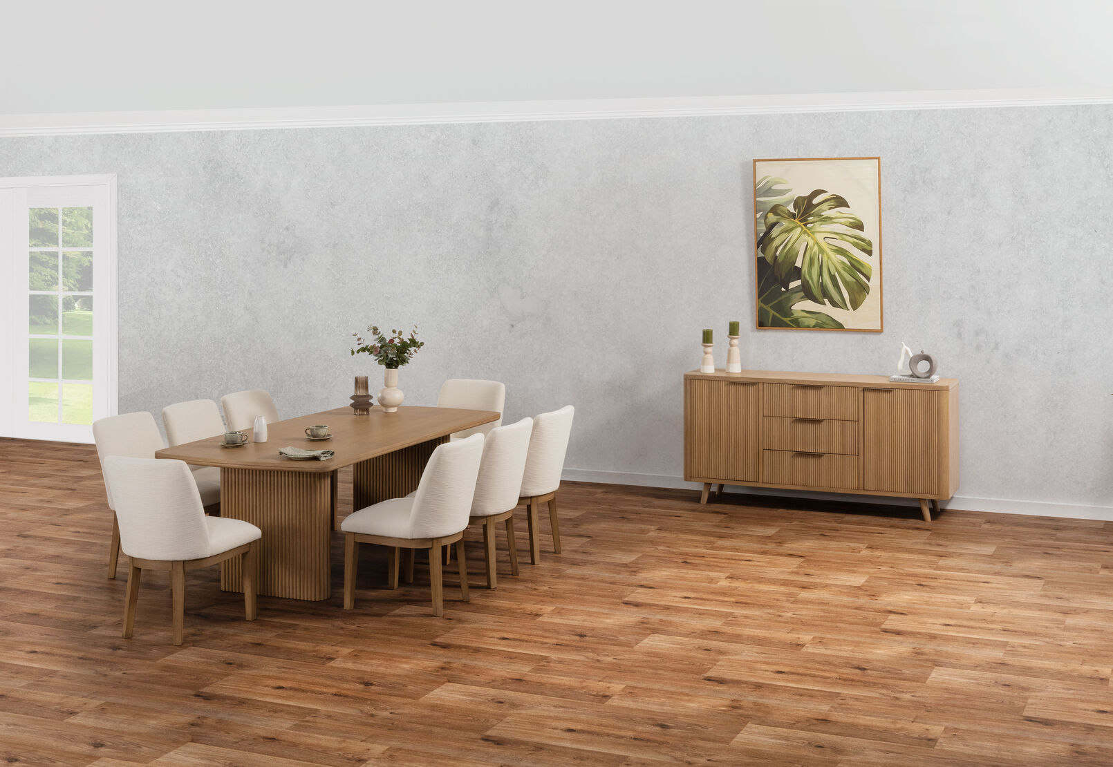 MIRAN - 9 Piece 2100 Dining Suite with Cora Chairs MIRAN