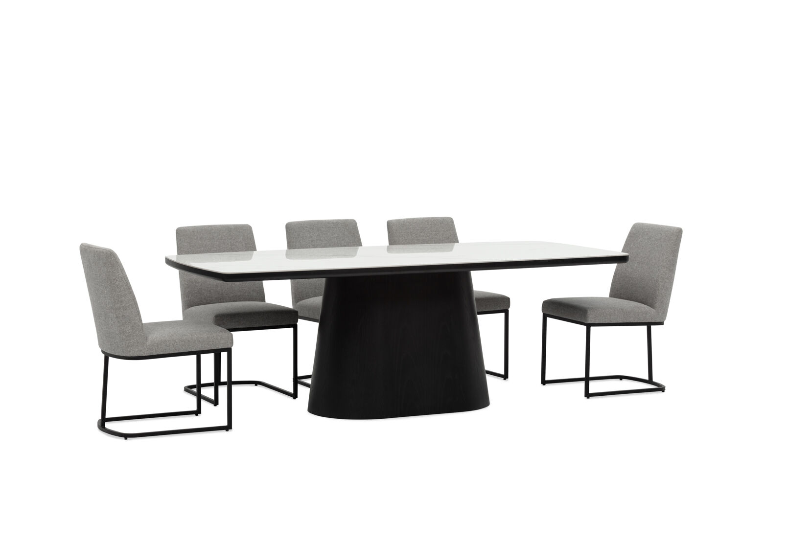 DORVAL - 9 Piece Dining Suite with Nevis Chairs DORVAL