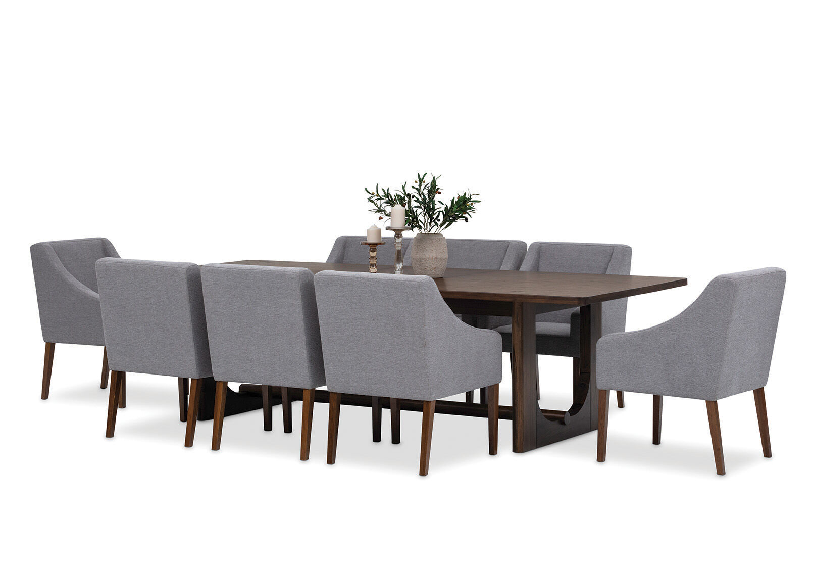 NICCOLO - 9 Piece Extension Dining Suite with Volante Dining Chairs NICCOLO
