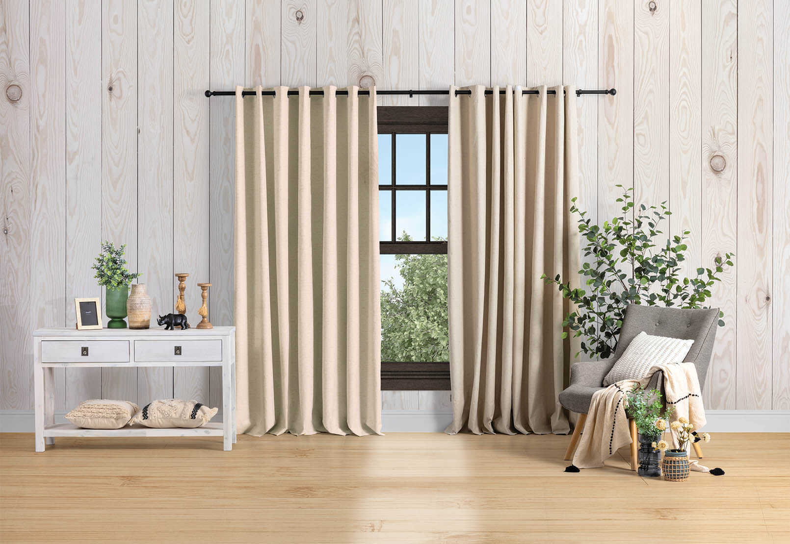COAST - Blockout Eyelet Curtains 140x250CM COAST