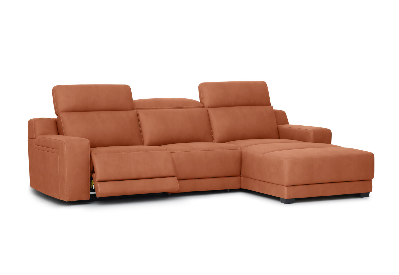 VANTRO FABRIC - 3 Seater RHF Chaise with Inbuilt Electric Recliner VANTRO FABRIC