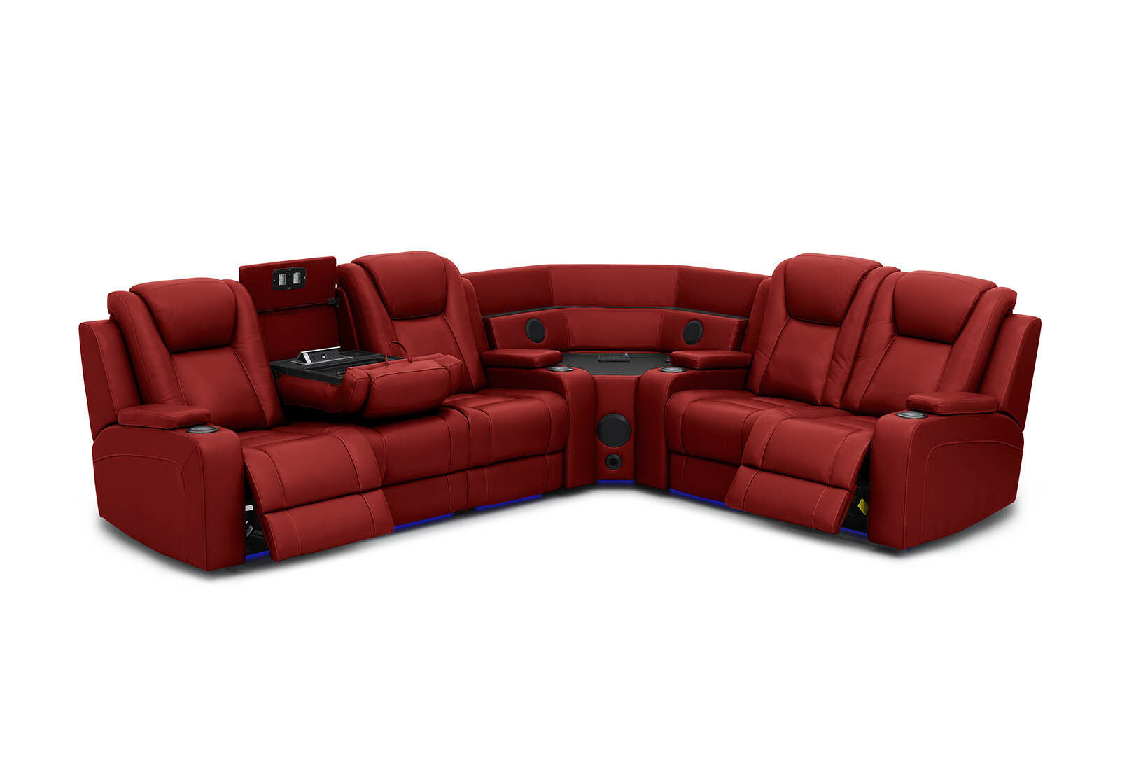 SENTINAL MK2 LEATHER - 5 Piece Corner with LHF 3 Seater SENTINAL MK2 LEATHER