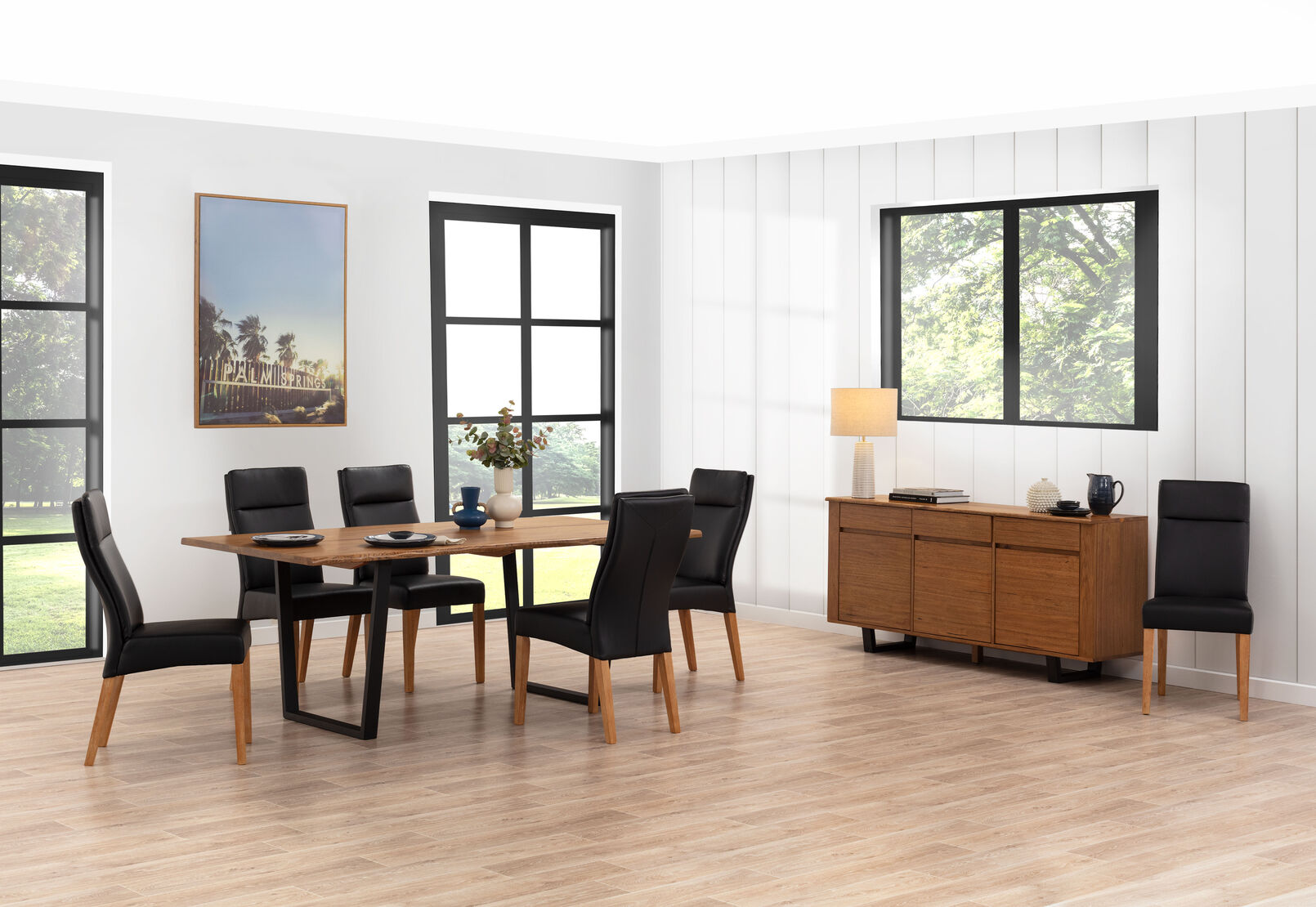 AMMAN - 7 Piece Suite with Asheville Dining Chairs AMMAN