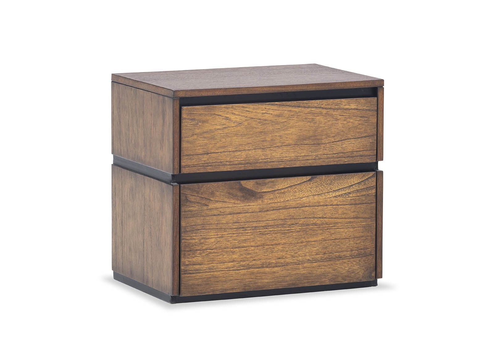 DARK WALNUT MEDORA 2 Drawer Bedside