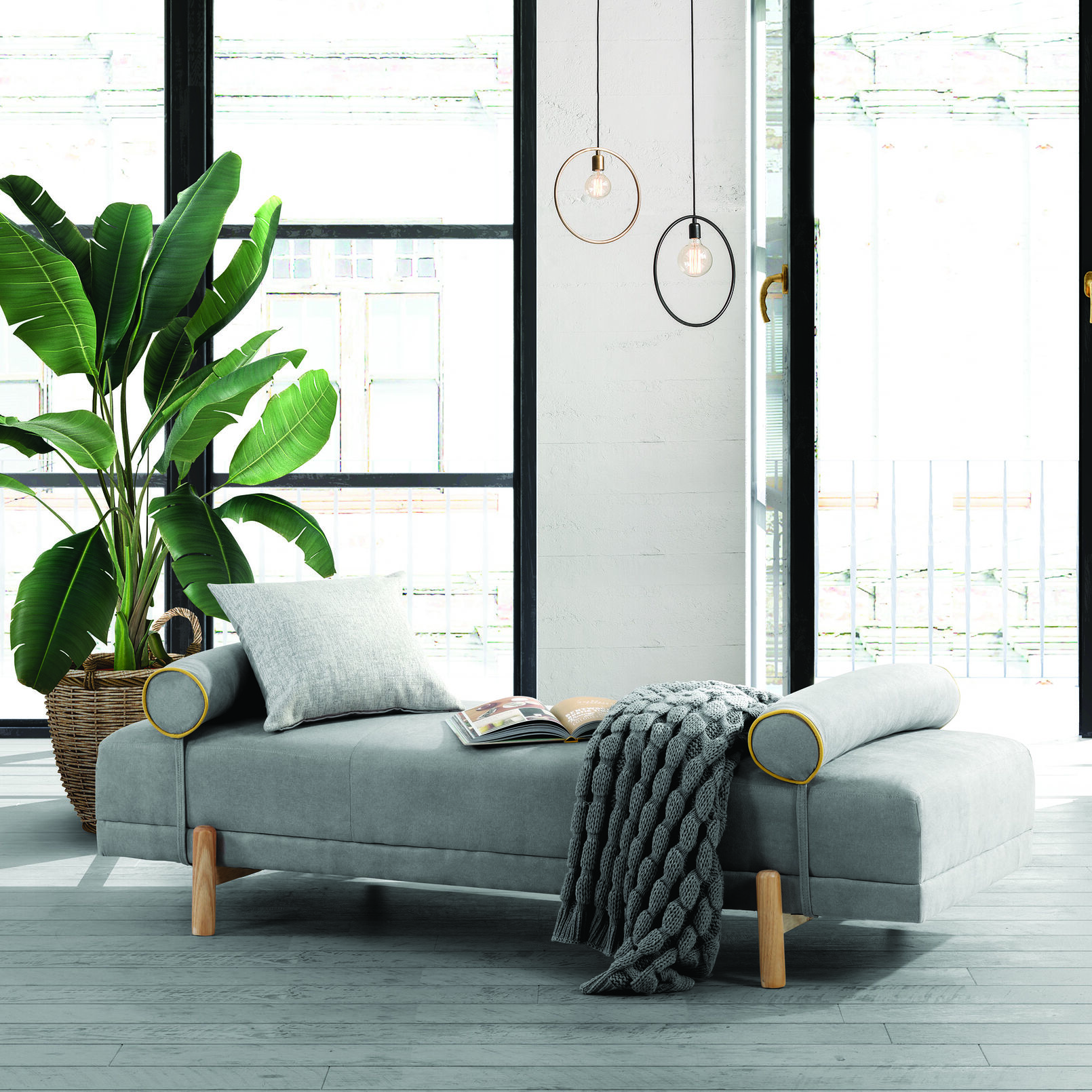 GREY IVY Grey Day Bed Amart Furniture