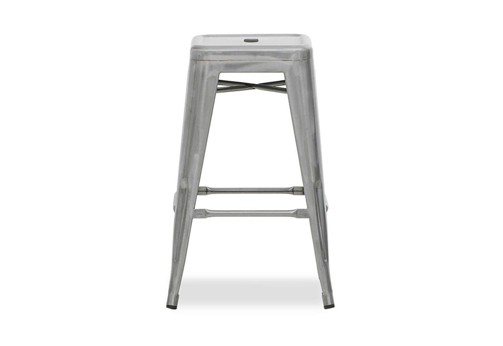 HARZ - 68cm Natural Steel Stool HARZ