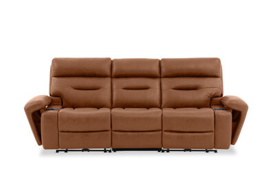 HOLLYWOOD FABRIC - Media 3 Seater with Electric Recliners