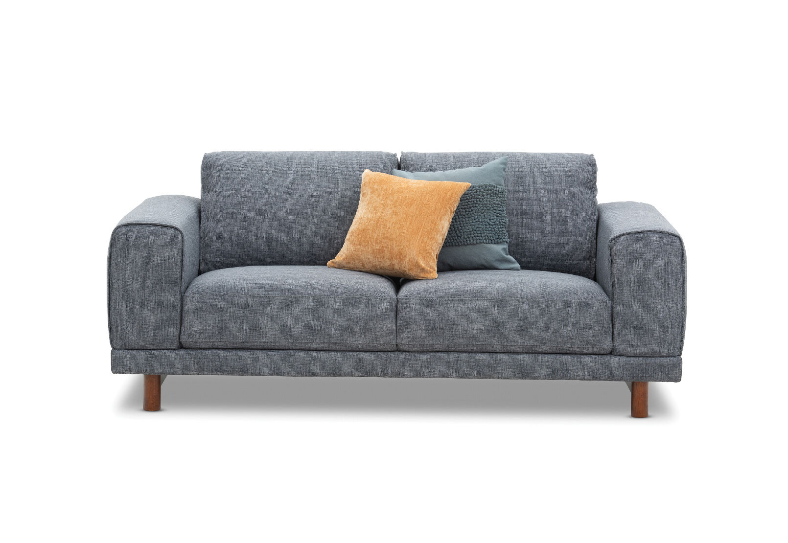 charcoal allegro fabric 2 seater amart furniture