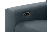 GAGE FABRIC - 3 Seater Sofa with Electric Recliner & LHF Chaise GAGE FABRIC