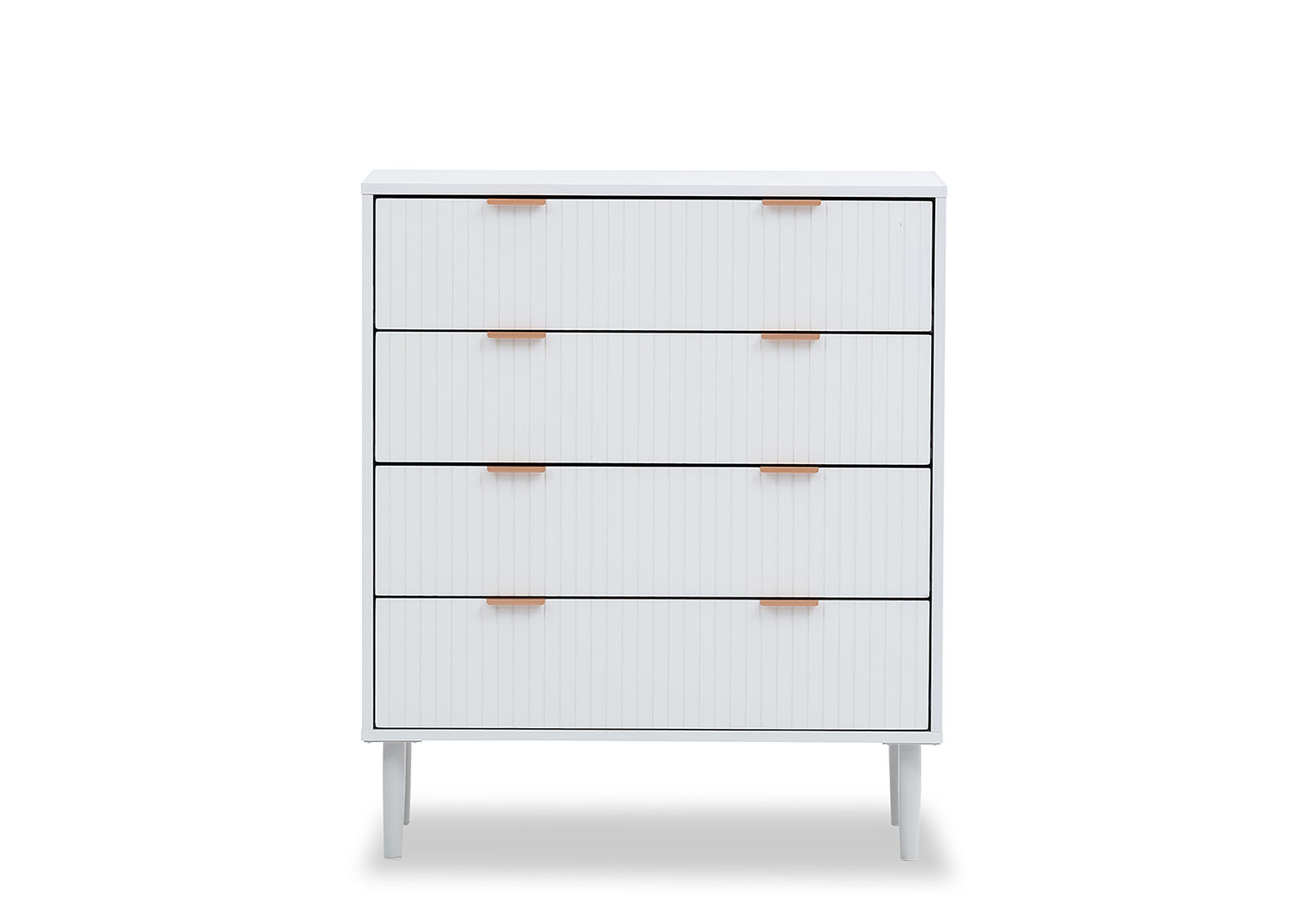 HENSLEY - White 4 Drawer Tall Chest HENSLEY