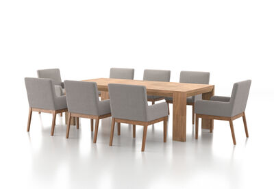 ROMULUS - 9 Piece Dining Suitewith Lazarus Dining Chairs