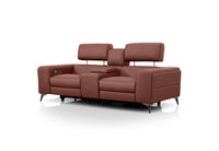 SINATRA LEATHER - Media 2 Seater with Inbuilt Electric Recliners SINATRA LEATHER