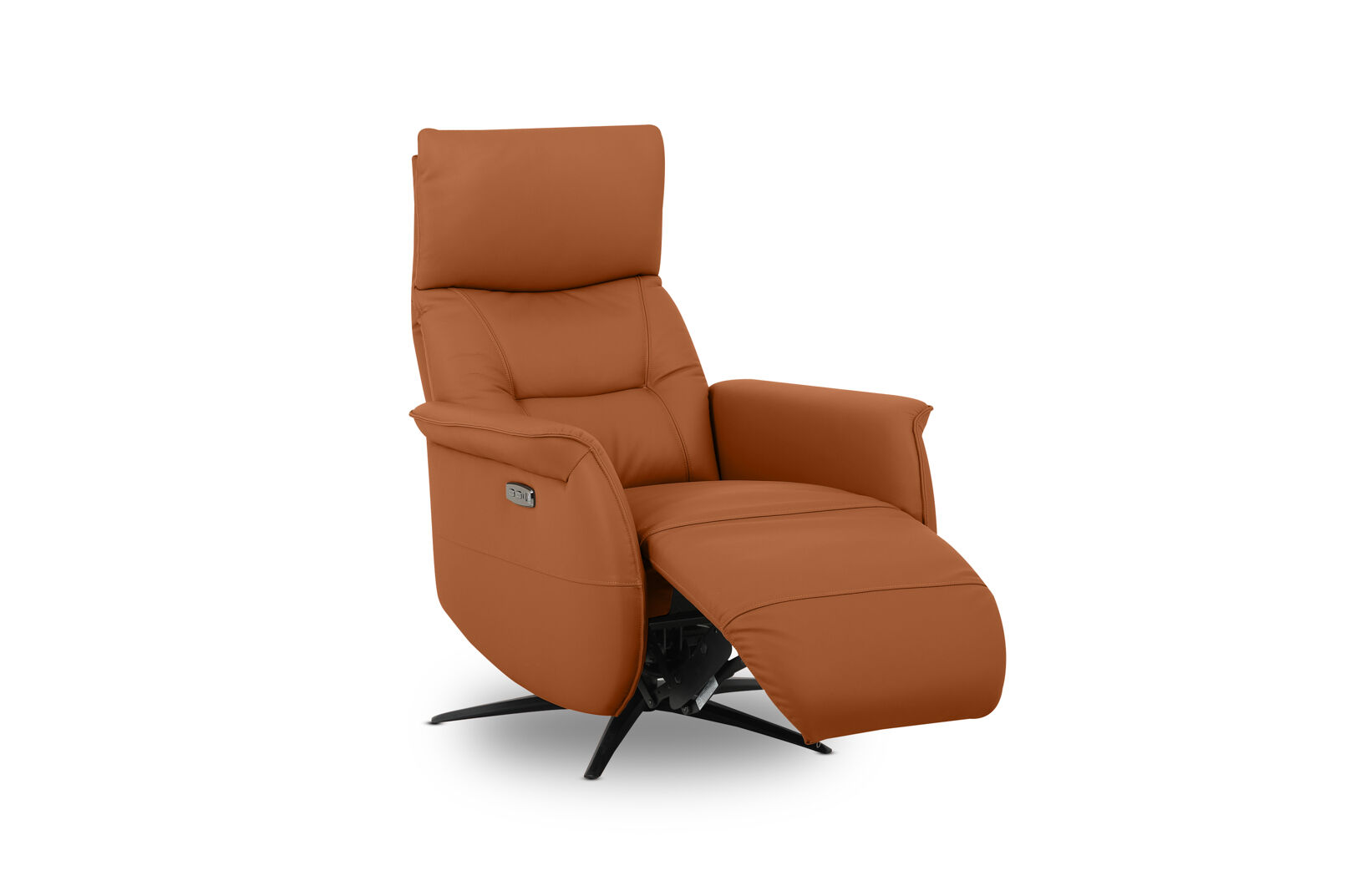 LENNY LEATHER - Swivel Deluxe Electric Recliner LENNY LEATHER