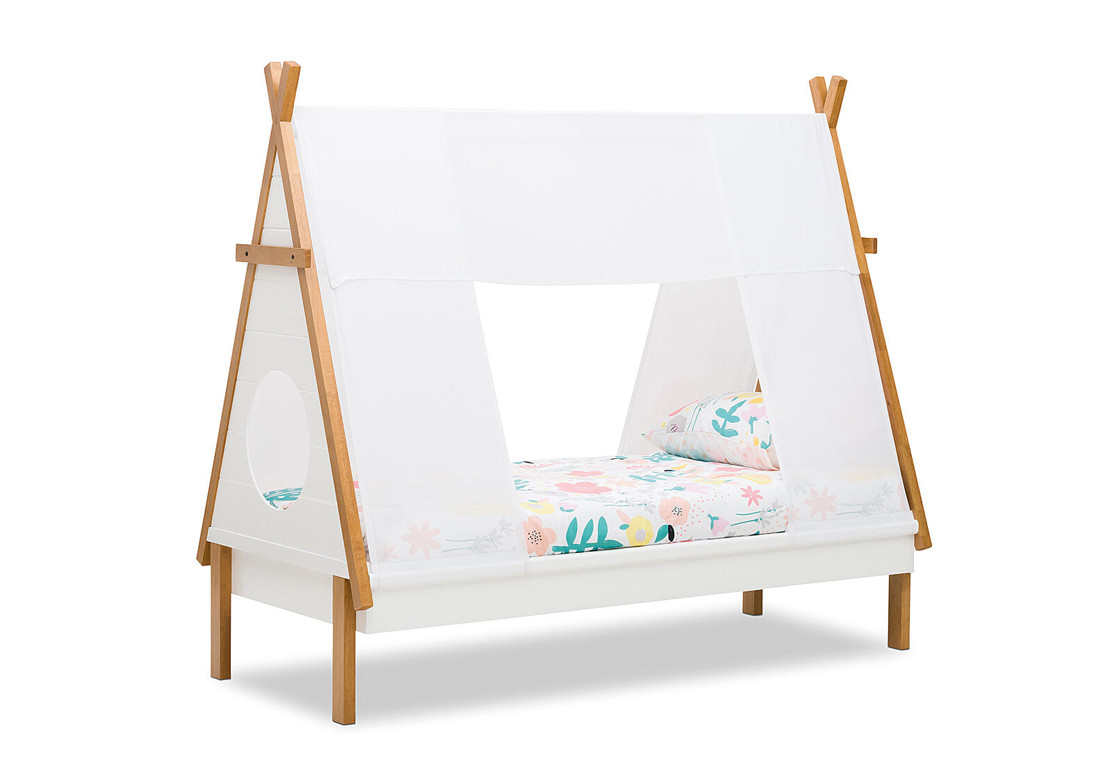 white teepee bed