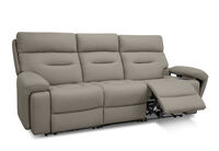 HOLLYWOOD LEATHER - Media 3 Seater with Electric Recliners HOLLYWOOD LEATHER