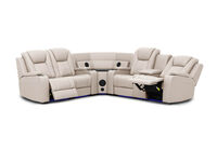 SENTINAL MK2 LEATHER - 4 Piece Corner with RHF Console SENTINAL MK2 LEATHER