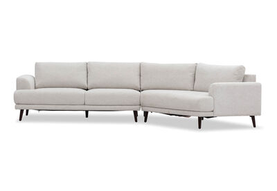 CHELSEY - Fabric Right Hand Facing Angled Chaise