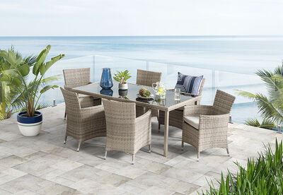 BARBOSA - 7 Piece Outdoor Setting