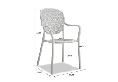 HULL - Set of 4 Outdoor Dining Chairs