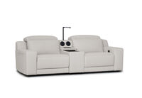 VANTRO LEATHER - 2 Seater Sofa with 2 Inbuilt Electric Recliners and Speaker Console VANTRO LEATHER