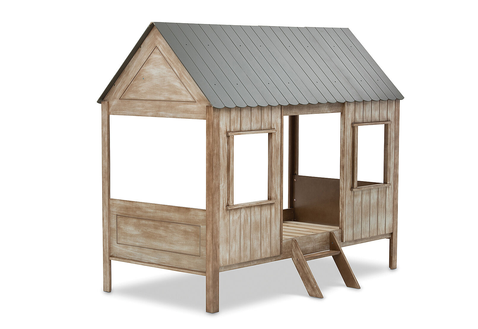 PECAN COUNTRY BROWN CUBBY HOUSE Single Bed