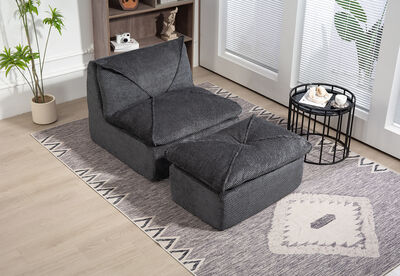 BRADLEY - Accent Chair and Ottoman