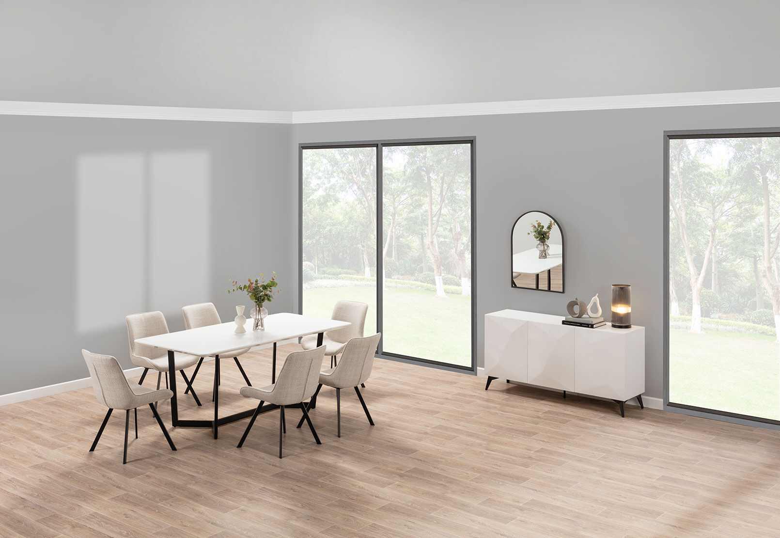 PREEDA - 7 Piece Suite with Vesta Dining Chairs. PREEDA