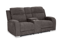 BAYTOWN FABRIC - 2 Seater Electric Recliners with Console BAYTOWN FABRIC