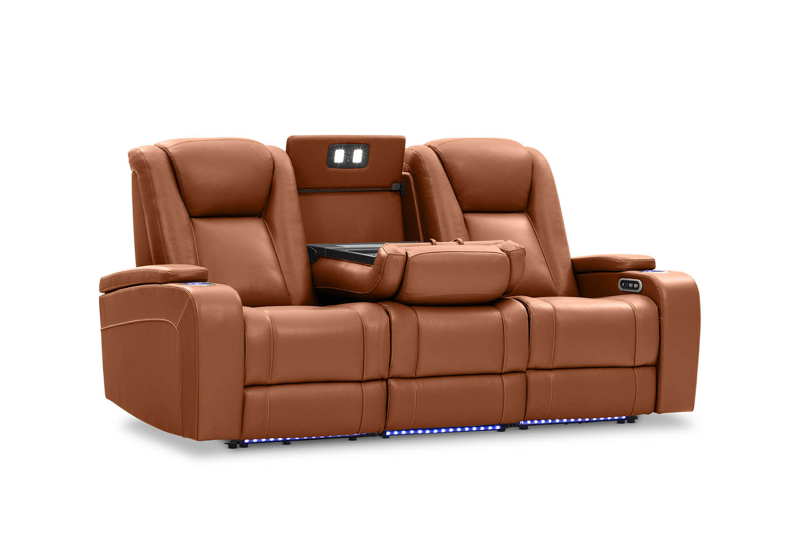 SENTINAL MK2 LEATHER - 3 Seater with 2 Electric Recliners SENTINAL MK2 LEATHER