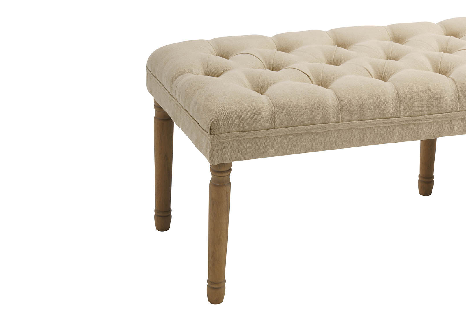 SANDERS - Beige Upholstered Bench SANDERS
