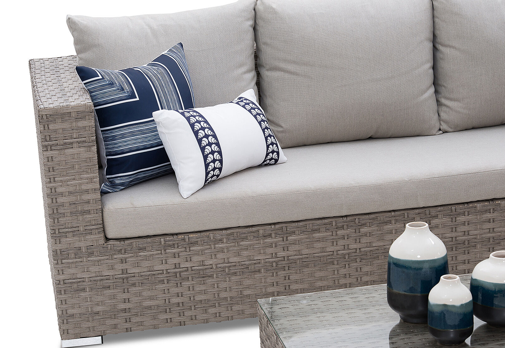 BARBOSA - 4 Piece Outdoor Modular Lounge Setting BARBOSA