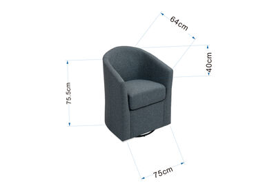 HILL - Swivel Accent Chair
