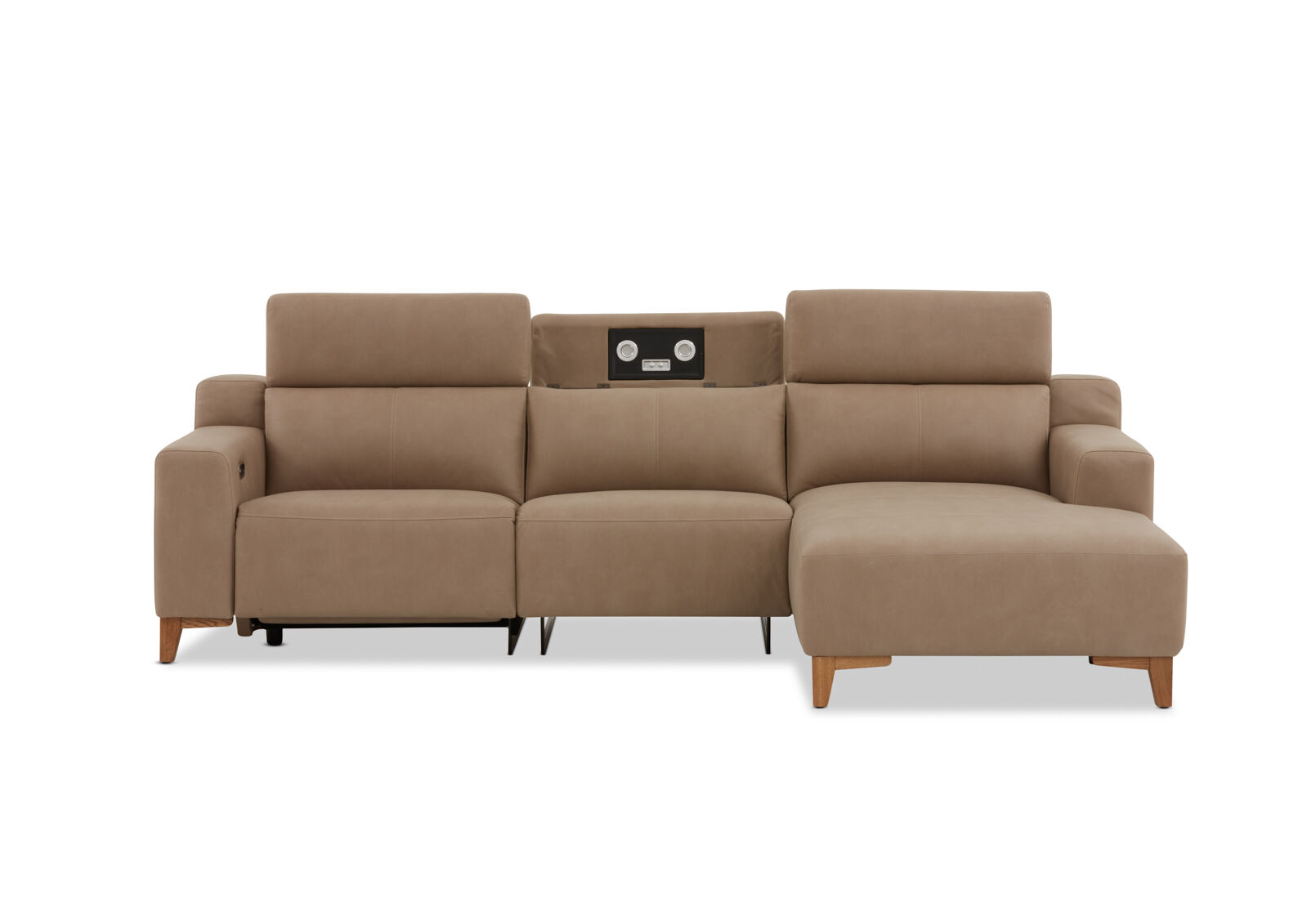GAGE FABRIC - 3 Seater Sofa with Electric Recliner & RHF Chaise GAGE FABRIC