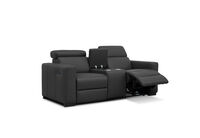 DAMIAN LEATHER - 2 Seater Sofa with inbuilt Electric Recliners DAMIAN LEATHER