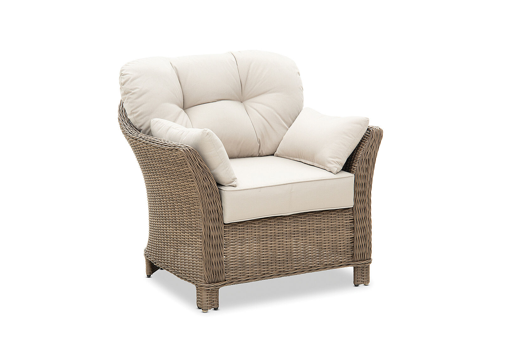 NATURAL/BRUSHED VINTAGE MIAMI 4 Piece Outdoor Lounge Setting | Amart