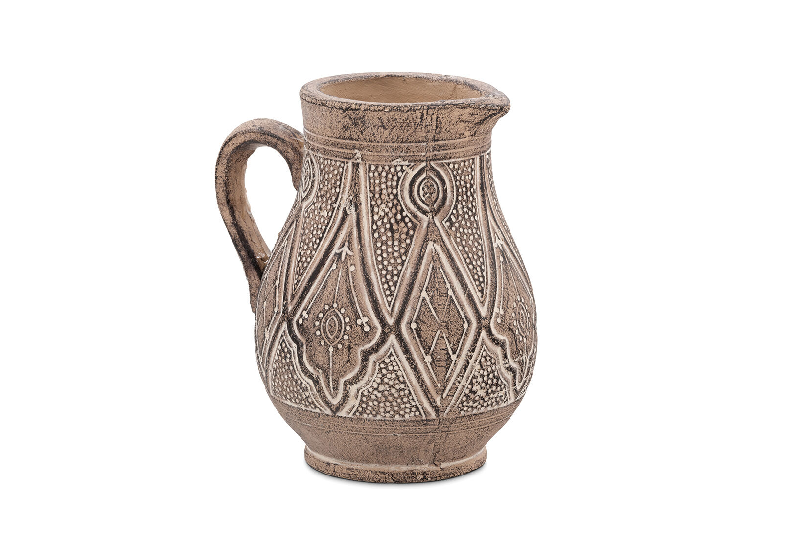 DEWANTI - 25..5cm Tribal Terracotta Jug DEWANTI