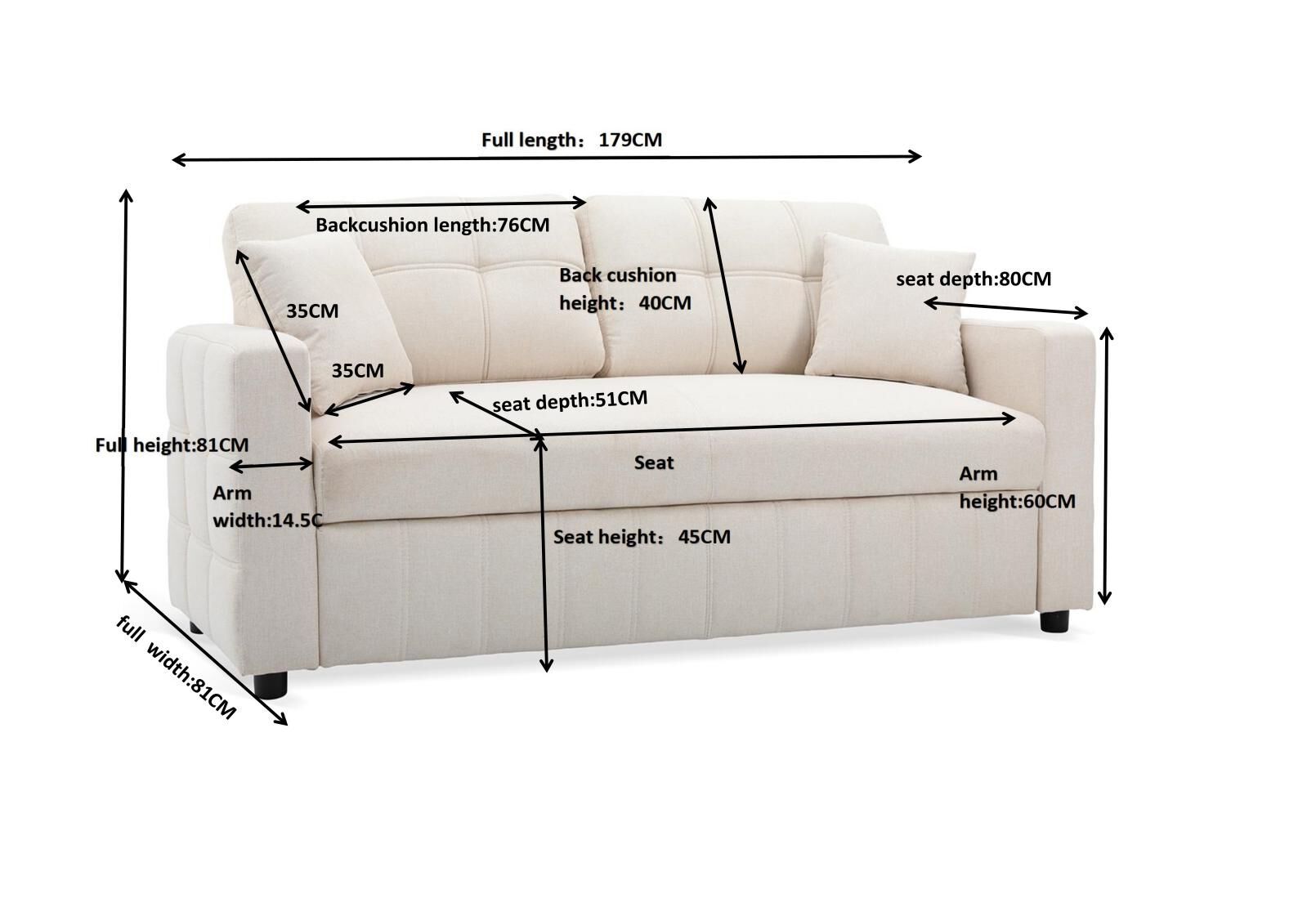 VAUGHAN - 3 Seat Sofa VAUGHAN
