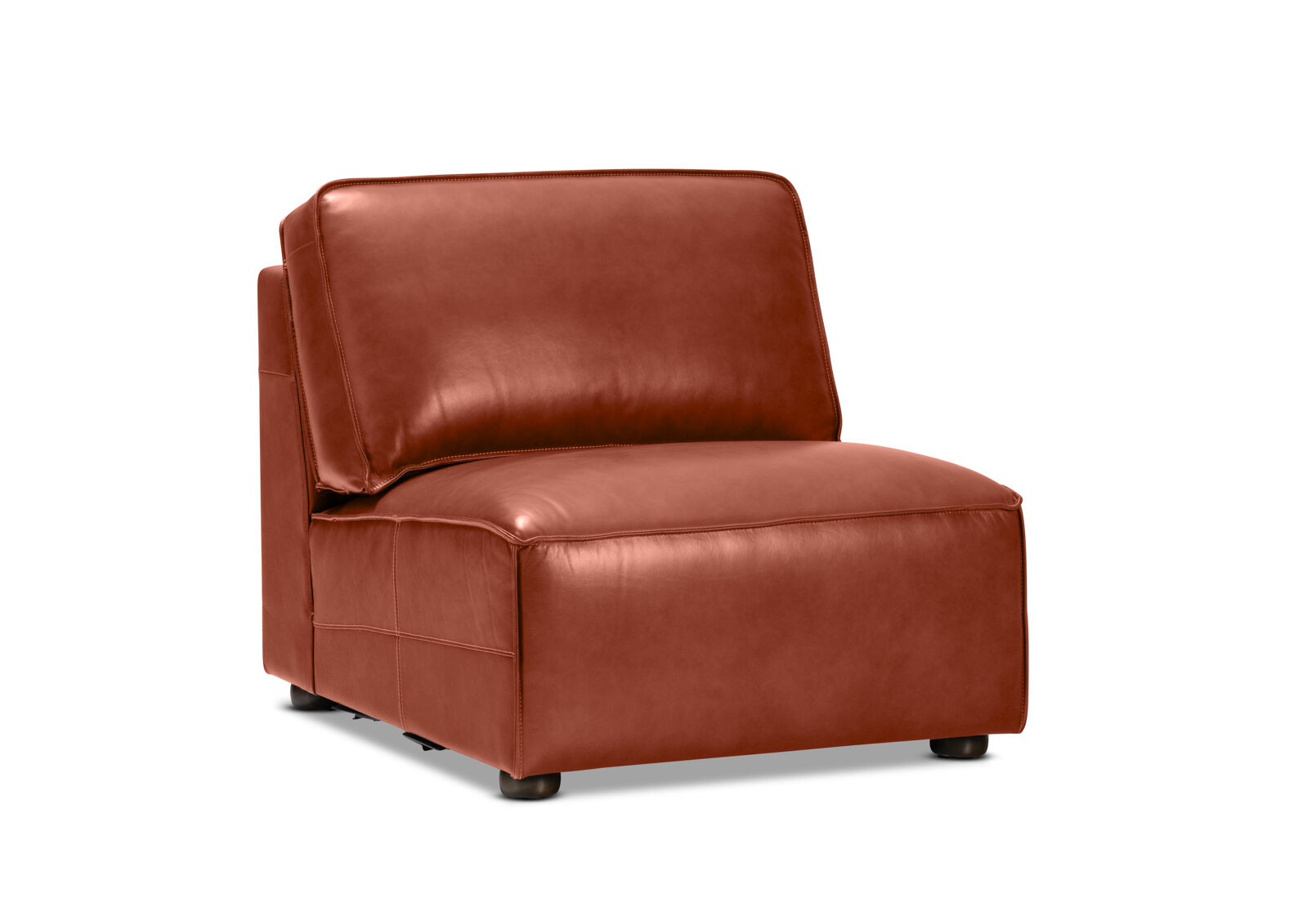 BARTELLE LEATHER - Modular Armless Chair BARTELLE LEATHER