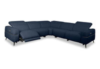 SERAFINI FABRIC - Corner Lounge with 2Inbuilt Electric Recliners SERAFINI FABRIC